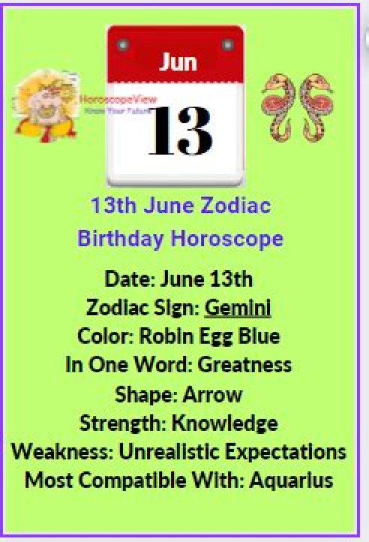 Unlocking the Mysteries of the June 13 Zodiac