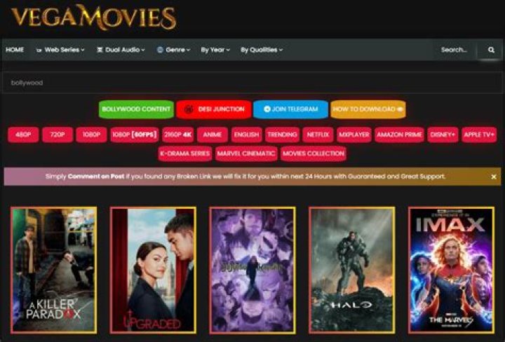 Unlock the Ultimate Movie Experience: Vegamovies Show Category Movies by Quality 2160p
